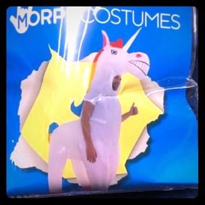 Blow up unicorn costume